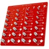 Nut and Bolt Thread Checker, 36 Thread Sizes Checker, Aluminum