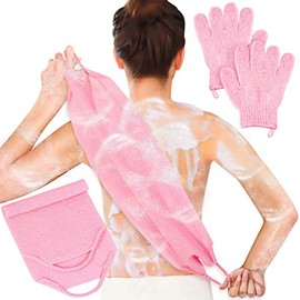 Guante Exfoliante Anezus para Exfoliación Profunda – Elimina Células Muertas y Ayuda a Mejorar la Apariencia de la Piel