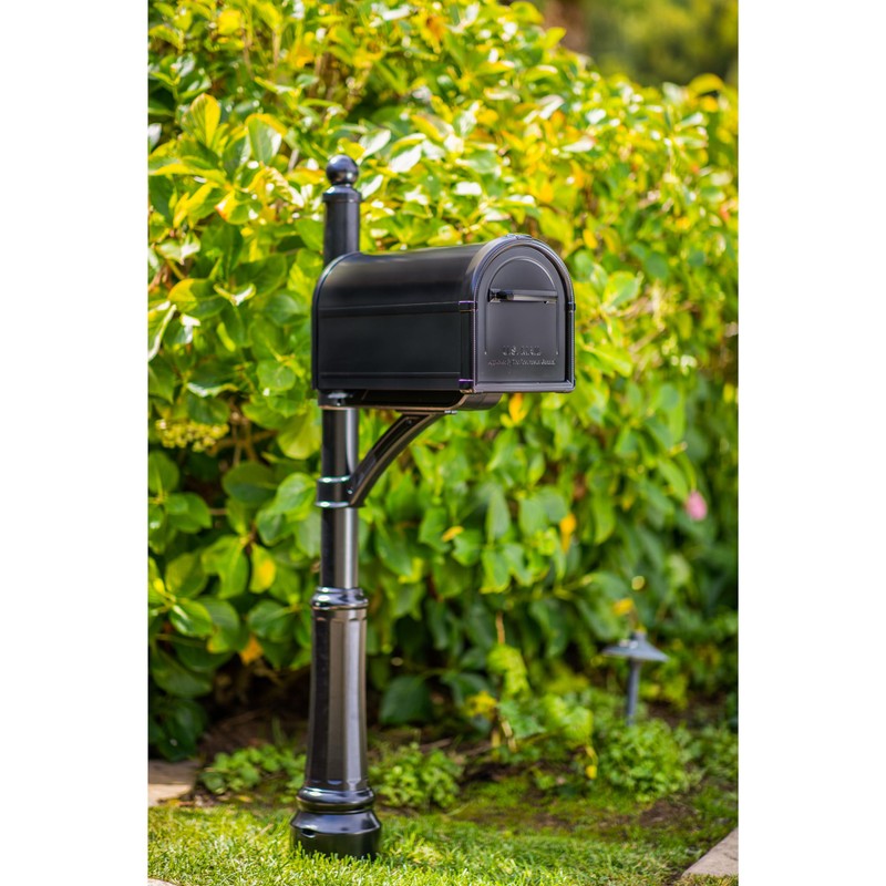 Architectural Mailboxes Hillsborough™ Heavy Duty Decorative Steel Metal Post Mounted
