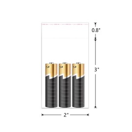 EachDusto 2"x3" Self Stick Cellophane Bags 300pcs Tiny Clear Adhesive Cello Baggies 2mil Small OPP Poly Bags for Pills Seeds Beads Coins Paper Clip Broken