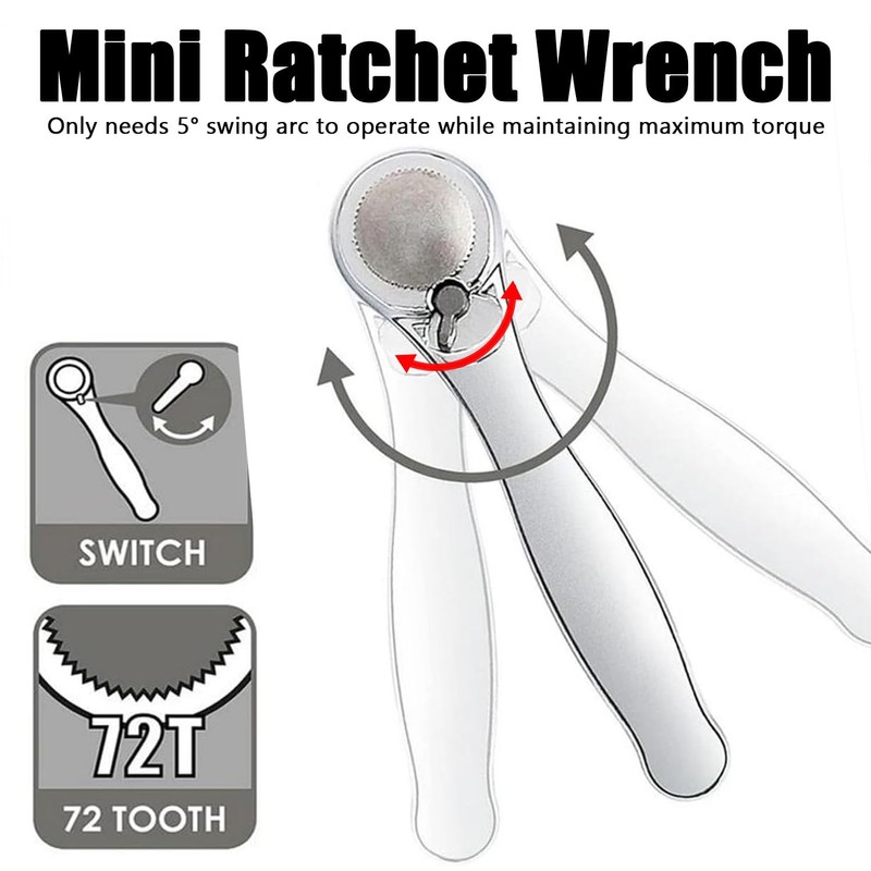 Gasea 28 in 1 Ratchet Set, 1/4" Right Angle Screwdriver