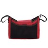 Large Capacity Hanging Stroller Organizer Bag Baby Carriage Storage Package(Red)