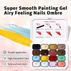 Karroy Sponge Pat Paint Nail Gel, Ombre Nails Gradient Gel