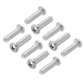 PATIKIL Phillips Pan Head Screws, 15 Pack M5-0.8 x 18mm 304 Stainless Steel 18-8 Full Thread, Pan Head Machine Phillips Drive Screw