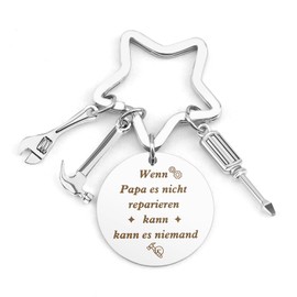 Nsetriu Dad Gift Christmas, New Year's Eve Gifts Keyring Dad Gift For Dad Gifts Father's Day From Daughter Men's Day Gift Dad Birthday Father's Day Gifts For Dad, If dad can't repair it, no one can