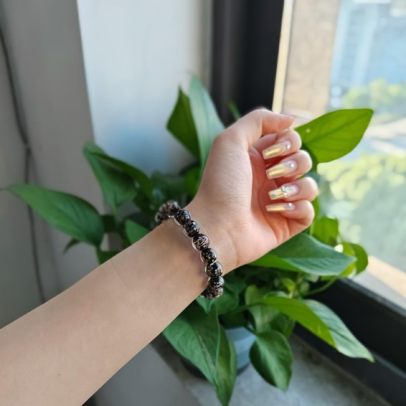 Glow in the Dark Bracelet for Women Firefly Glass Bead