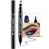 evpct 1Pcs Blue Colored Winged Eyeliners Stamp, Blue Moon Face