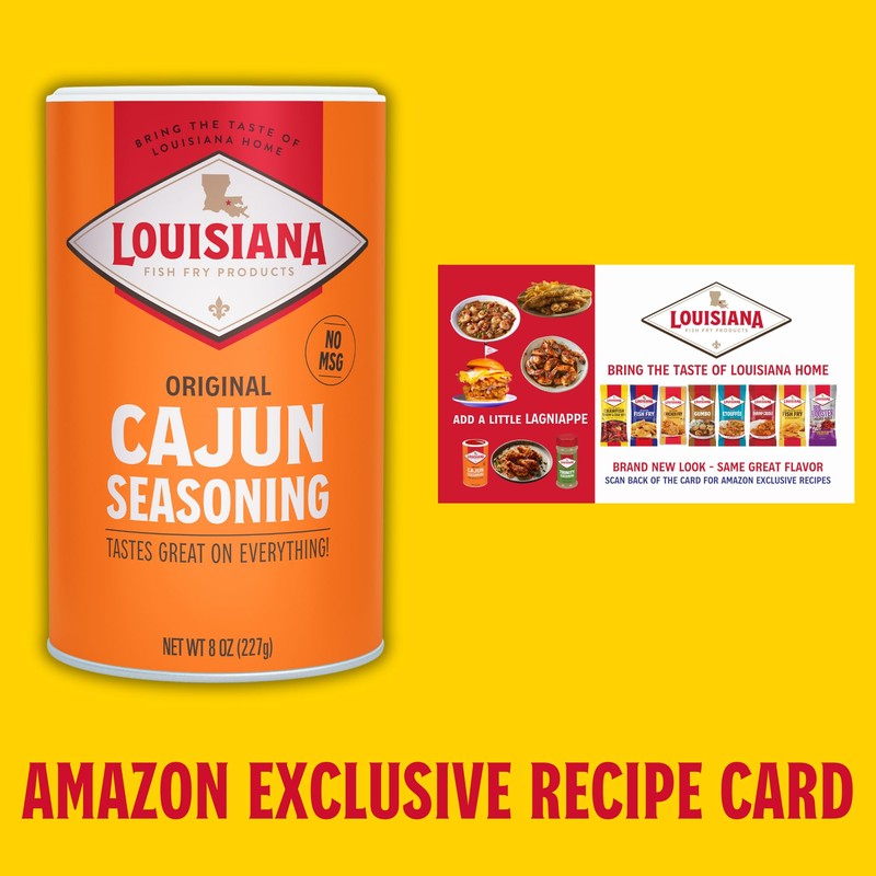 Louisiana Fish Fry Cajun Seasoning - Flavorful All-Purpose Seasoning 8