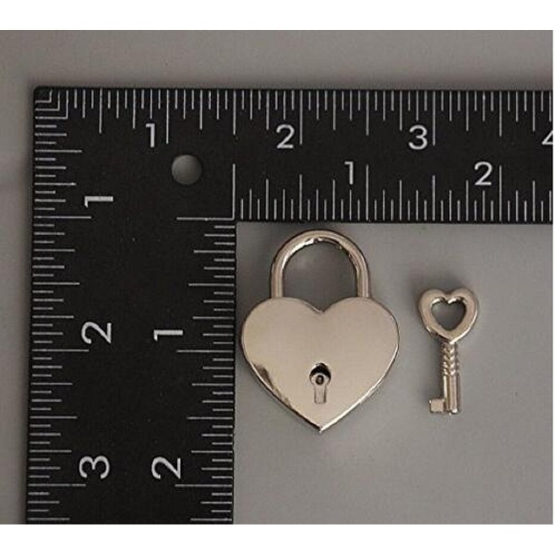 Wendin 1 Pieces Height Polished Heart Shaped Padlock & Skeleton