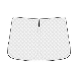 Canvcle Windshield Sun Shade for 2021-2025 Kia Seltos Accessories Thicken 6-Layer Front Window Sunshade Cover Sun Visor Protector Foldable Block UV Rays Keep Vehicle Cool