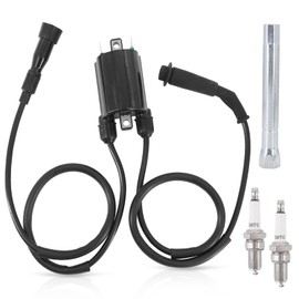 Tektall Ignition Coil Pack + Spark Plug + Spark Plug Wrench + Cap For Shadow VLX 600 VT600C 1988-2007, Shadow VLX 600 VT600CD Deluxe 1993-2007. Replace OE# 30510-MM8-003 30701-MF5-000