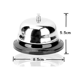 Table Bell, Reception Bell with Crisp Bell, Table Bell Made of Stainless Steel, Strong and Durable, Christmas Craft Bell, for Restaurants, Hotels, Bars, School