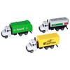 3pcs 1:50 Garbage Truck Models Set Plastic Alloy Sanitation Tanker