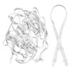 AUEAR, 10 Pack White Adjustable Bow Tie Strap with Clip