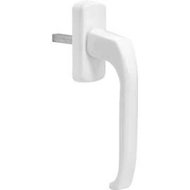 Tilt and Turn Window Handle with 2x Screws Pin Length 38mm Die-Cast Aluminium White RAL9016