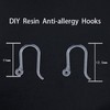 Comfortable 60pcs Plastic Earring Hooks, Non-Allergenic, Safety Ear Wire, Anti-Allergy,