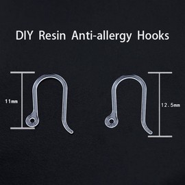 Comfortable 60pcs Plastic Earring Hooks, Non-Allergenic, Safety Ear Wire, Anti-Allergy, for Sensitive Ears, DIY Jewelry Making