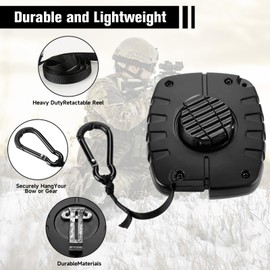 HOUSTASK Hunter Safety System Retractable Bow & Gear Hoist for Rat,Black