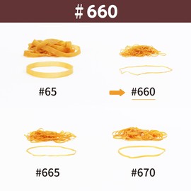 Rubber Bands, O-Band #660, 1.8 oz (50 g), Transparent Bag, American Color, Thick Width, Small Volume, Packaging, Rubber Band, All Sizes 28.7 inches (73 cm), Kyowa