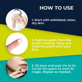 LivaClean LivaClean (360 Count, 10 Pack) Hydrocolloid Patches w/Salicylic Acid - Hydrocolloid Patch, Face Patches, Overnight Face Patch