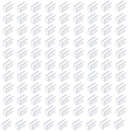 WADY 100 Pcs Neon LED Strip Light Clips - Waterproof Indoor/Outdoor Mounting Clips for DIY Projects, Bedroom Decor & Neon Signs Installation | Secure & Reusable