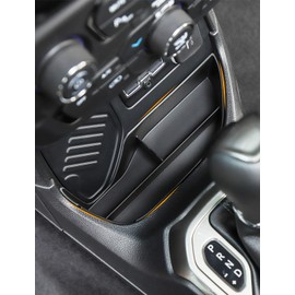 Savadicar - Bandeja de almacenamiento frontal para Jeep Renegade 2015-2017, accesorios de almacenamiento interno, color negro