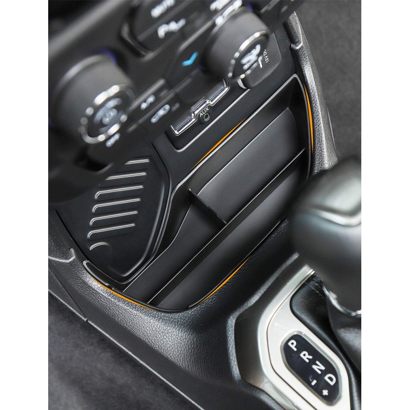 Savadicar - Bandeja de almacenamiento frontal para Jeep Renegade 2015-2017,