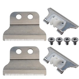 BGEHHCY New 2pcs T-Wide Trimmer Blades Replacement Compatible for Wahl 5 Star Series Detailer (8081) Cordless Detailer LI (8171) T Blade Replacement