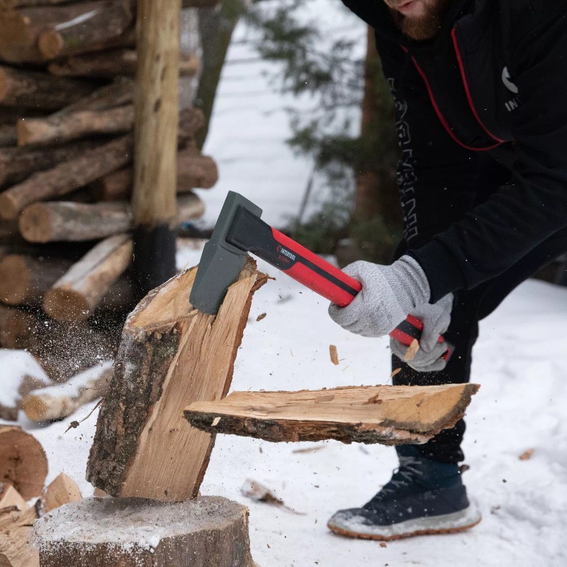 INTERTOOL 4 lbs Wood Splitting Axe, 28-inch Anti-Slip Handle STORM