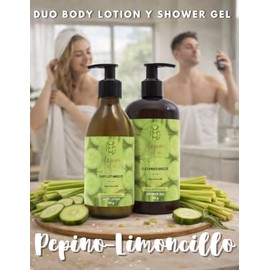 Oleum Vitae Kit Dúo Shower Gel Body Lotion Cucumber Breeze Crema Corporal Ducha Pepino Limoncillo