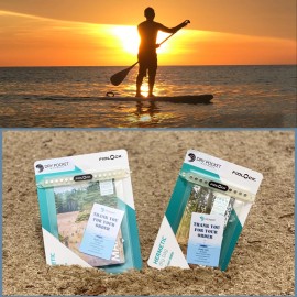 TD Small Automatic Self-Sealing Waterproof Dry Bag Convenient Dry Storage PouchSize: Small , color: Clear