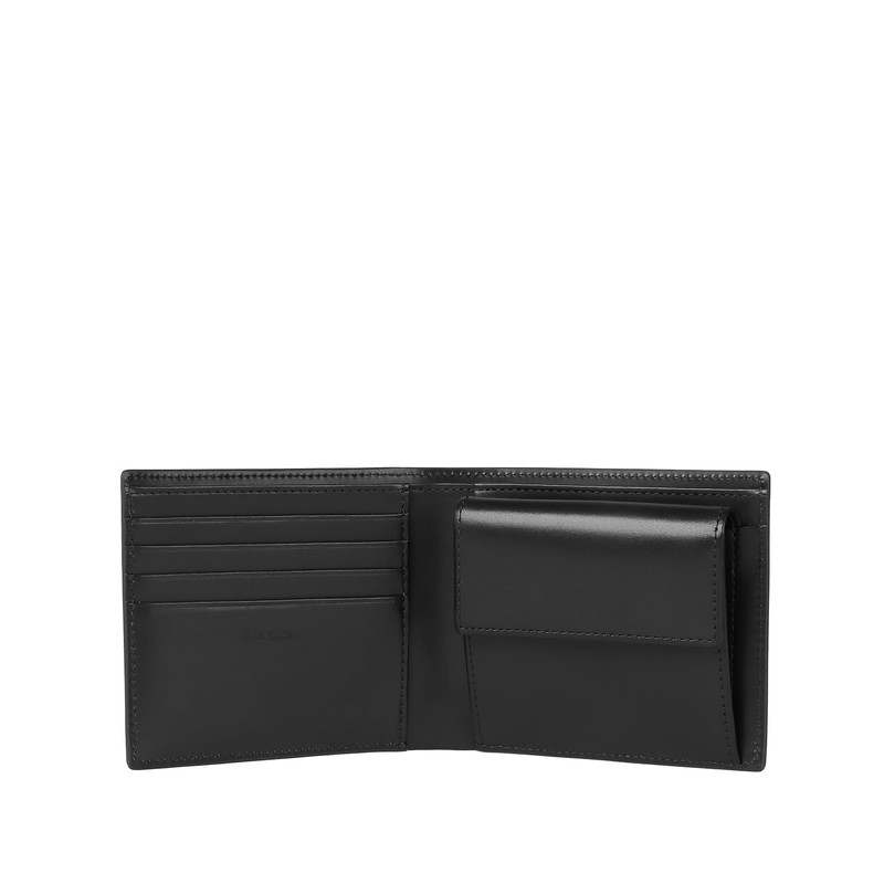 Paul Smith 553422P905 Bi-Fold Wallet, Black, Black, One size