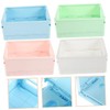 LABRIMP 4pcs Decorative Storage Baskets for Organizing Small Folding Crates