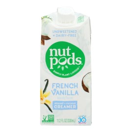 UD_Nutpods Case of 12 11.2 Fl Oz French Vanilla Non-Dairy Creamer Unsweetened Powder for Cereal and Milk Tea Bulk Packaging