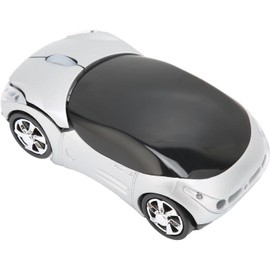 Ratón Inalámbrico Deportivo 2,4 GHz con Forma de Coche - para Juegos, Compatible con 98, 7,