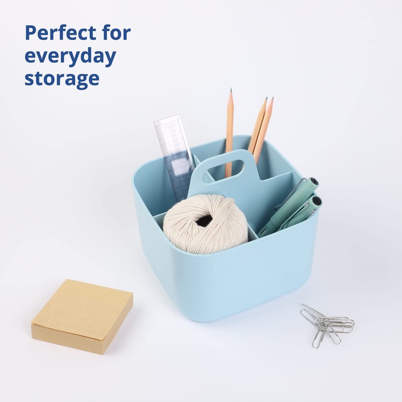 BLUE GINKGO Multipurpose Caddy Organizer - Stackable Plastic Caddy with