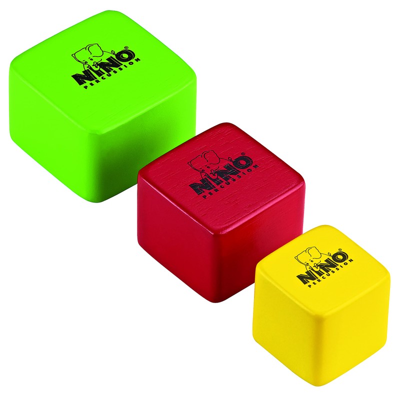 Nino Percussion NINO507-MC Holzshakers quadratisch dreiteilig