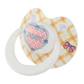 Somniumnight Cute Adult Size Pacifier: Big Shield Paci for Anxiety - Pretty Soft Silicone Nipple for Sleep - Butterfly Bows Large Binky for Autism with Case