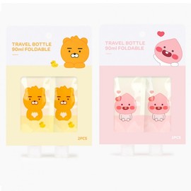 Kakao Little Friends Travel Empty Toner & Lotion Bottle Set (90ml, 2-Piece) Little Ryan 3ea
