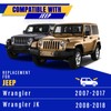 3 wipers Replacement for 2007-2017 Jeep Wrangler/2008-2018 Jeep Wrangler JK,