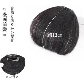 Fuyunohi Bangs Wig, Bangs, Wig, Partial Wig, Hair Extension, Fluffy, Bangs, Point Wig, Cute, Energetic, Small Face, One-Touch Dresses, Everyday Supernatural, Cartoon, Light Brown