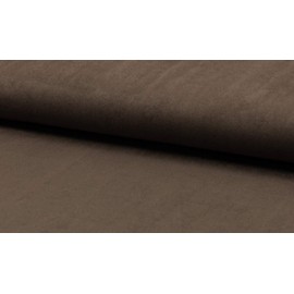 Luxury Stretchy Faux Suede Suedette Fabric Material - Brown, 1MTR 145cmx100cm