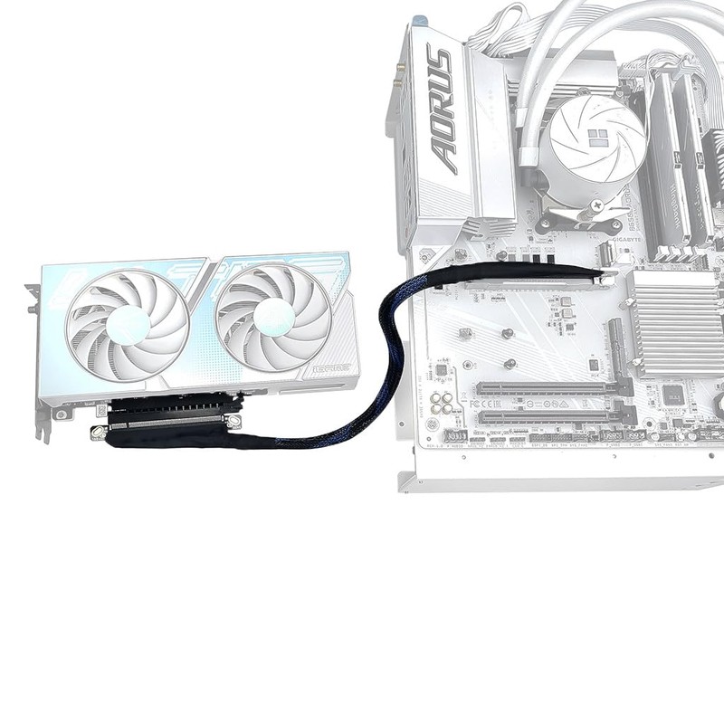 JMT 180 Degree 64GBS PCIE 5.0 X16 Graphics Card Extension