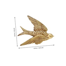 BESPORTBLE 2Pcs Swallow Shaped Wall Ornament Realistic Garden Adornment Wall Art Decor for Living Room Bedroom and Courtyard Creative Swallow Pendant Decoration