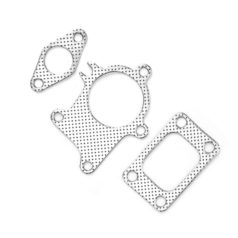 38mm/1.5in Gasket 5Bolt Downpipe Combo Kit Fitting for T3/T4 Turbocharger