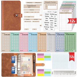 2024 Budget Planner German - Bug Planner German Start Set with 8 Saving Challenges - Financial Planner Household Book - Money Organiser Savings Book - Cash Stuffing - Budget Binder A6 - Save with