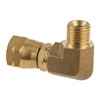 Hicello LPG Brass Connection Angle 90° 1/4 Inch Left Gas