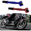2PCS Motorcycle Chain Brush,Double-Ended Motorcycle Chain Cleaner with Three-Sided and