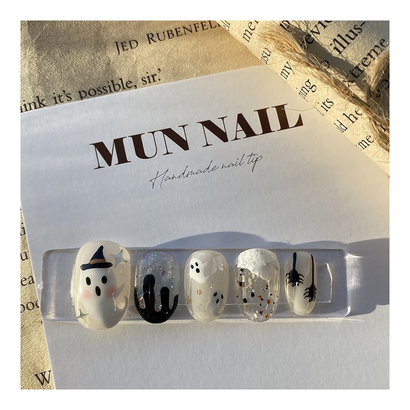 [Halloween] Baby Ghost Nail Tips - Mediaval / [할로윈]아기유령 네일팁