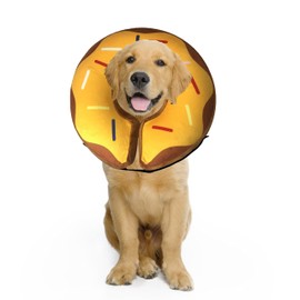 Dog Cone Collar for Small Medium Large Dogs After Surgery, Inflatable Dog Neck Donut Collar, Adjustable Dog Cone, E-Collar for Dogs Recovery, Soft Dog Cones Alternative, Protective Pet Cones for Dogs
